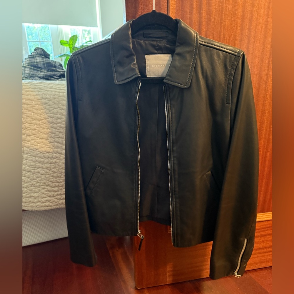 Everlane Black Leather Jacket